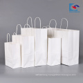 custom promotional white craft packaging plastic gift bags